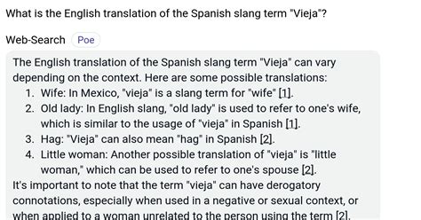 vieja translation